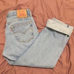thrifted levis jeans